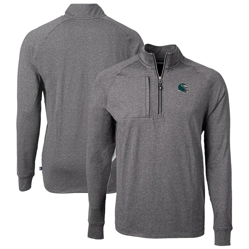 Cutter & Buck Big & Tall Adapt Eco Raglan Quarter-Zip Jacket - Philadelphia Eagles