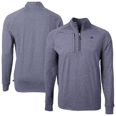 Cutter & Buck Big & Tall Adapt Eco Raglan Quarter-Zip Jacket - Buffalo Bills