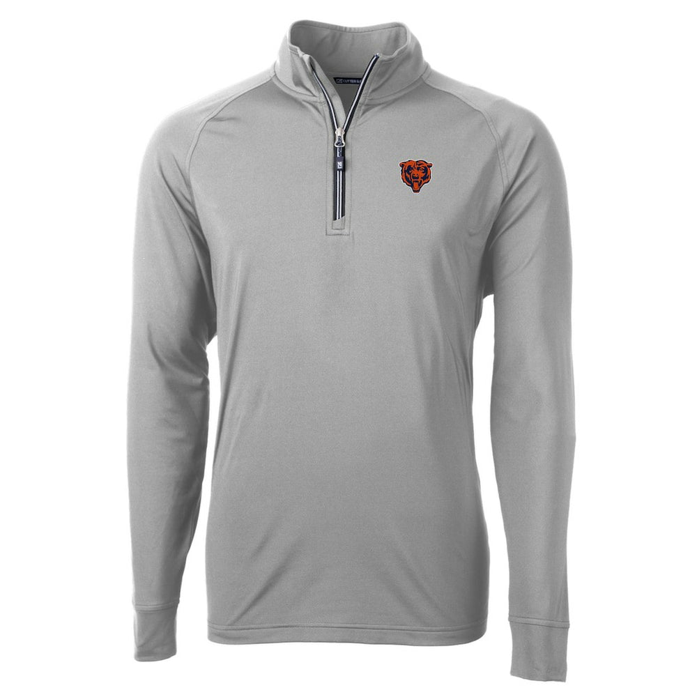 Cutter & Buck Big & Tall Adapt Eco DryTec Raglan Quarter-Zip Jacket - Chicago Bears