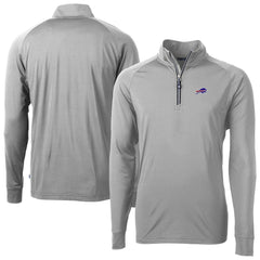 Cutter & Buck Big & Tall Adapt Eco DryTec Raglan Quarter-Zip Jacket - Buffalo Bills