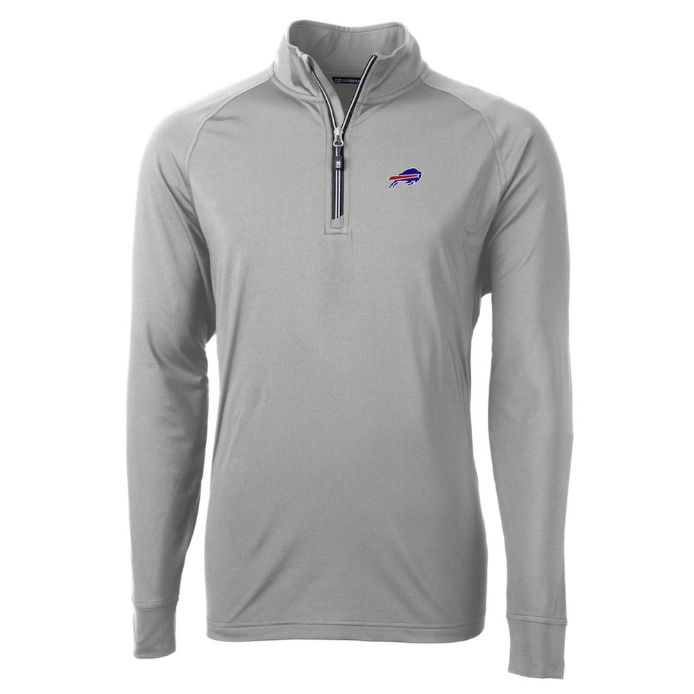 Cutter & Buck Big & Tall Adapt Eco DryTec Raglan Quarter-Zip Jacket - Buffalo Bills