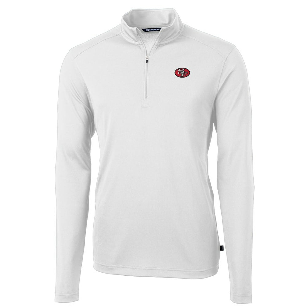 Cutter & Buck Big & Tall Virtue Eco Pique Quarter-Zip Jacket - San Francisco 49ers