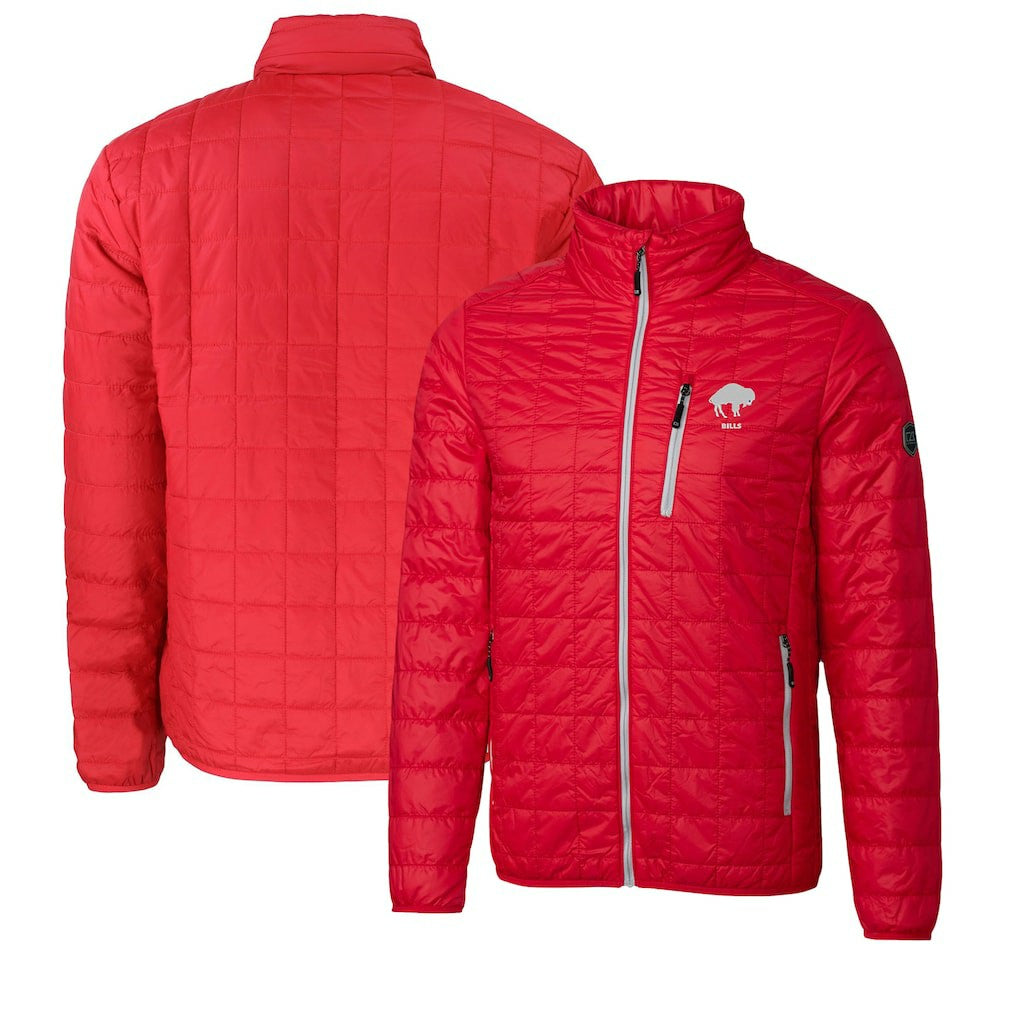 Cutter & Buck Big & Tall Rainier PrimaLoft Eco Insulated Full-Zip Puffer Jacket - Buffalo Bills