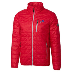 Cutter & Buck Big & Tall Rainier PrimaLoft Eco Insulated Full-Zip Hoodie Puffer Jacket - Buffalo Bills