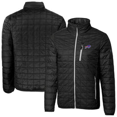 Cutter & Buck Big & Tall Rainier PrimaLoft Eco Insulated Full-Zip Hoodie Puffer Jacket - Buffalo Bills