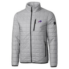 Cutter & Buck Big & Tall Rainier PrimaLoft Eco Insulated Full-Zip Hoodie Puffer Jacket - Buffalo Bills