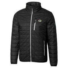 Cutter & Buck Big & Tall Rainier PrimaLoft Eco Insulated Full-Zip Hoodie Puffer Jacket - Green Bay Packers