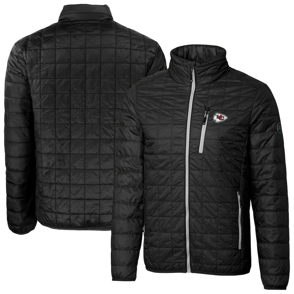 Cutter & Buck Big & Tall Rainier PrimaLoft Eco Insulated Full-Zip Hoodie Puffer Jacket - Kansas City Chiefs