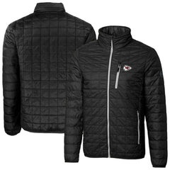 Cutter & Buck Big & Tall Rainier PrimaLoft Eco Insulated Full-Zip Hoodie Puffer Jacket - Kansas City Chiefs