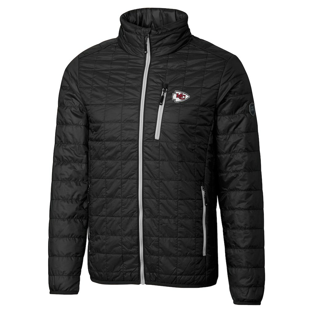 Cutter & Buck Big & Tall Rainier PrimaLoft Eco Insulated Full-Zip Hoodie Puffer Jacket - Kansas City Chiefs