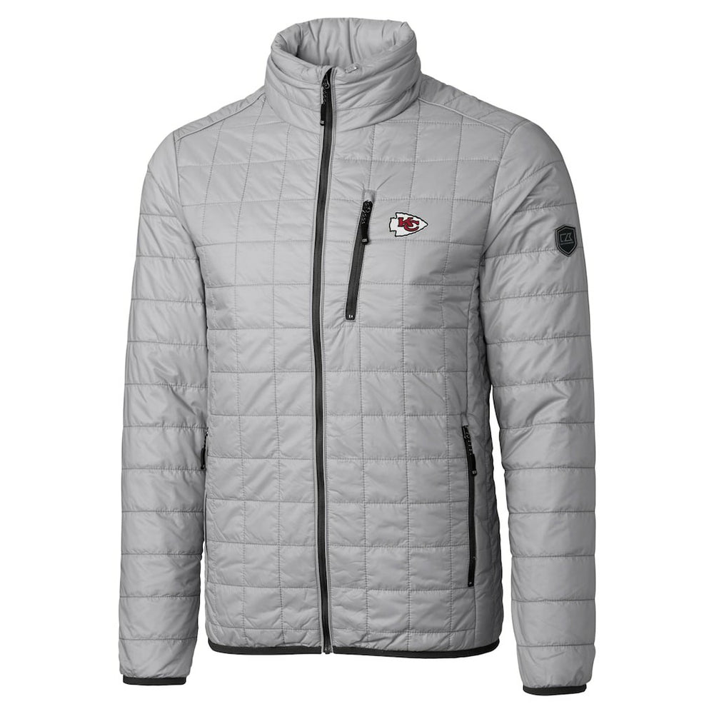 Cutter & Buck Big & Tall Rainier PrimaLoft Eco Insulated Full-Zip Hoodie Puffer Jacket - Kansas City Chiefs
