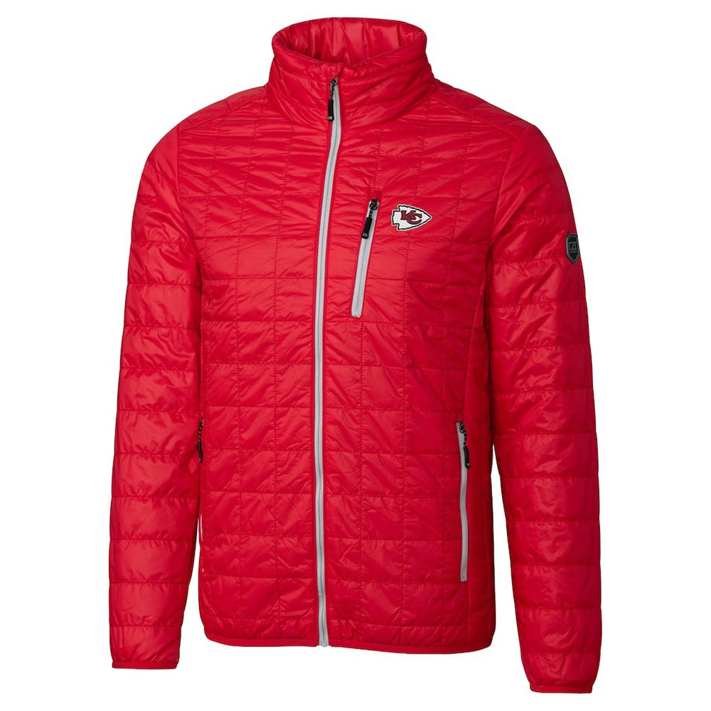 Cutter & Buck Big & Tall Rainier PrimaLoft Eco Insulated Full-Zip Hoodie Puffer Jacket - Kansas City Chiefs
