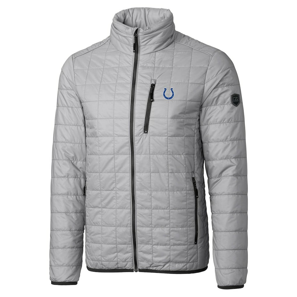 Cutter & Buck Big & Tall Rainier PrimaLoft Eco Insulated Full-Zip Hoodie Puffer Jacket - Indianapolis Colts