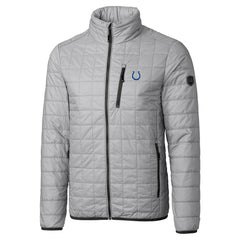Cutter & Buck Big & Tall Rainier PrimaLoft Eco Insulated Full-Zip Hoodie Puffer Jacket - Indianapolis Colts