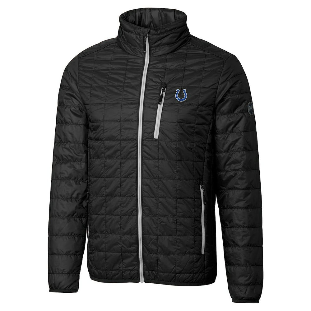 Cutter & Buck Big & Tall Rainier PrimaLoft Eco Insulated Full-Zip Hoodie Puffer Jacket - Indianapolis Colts