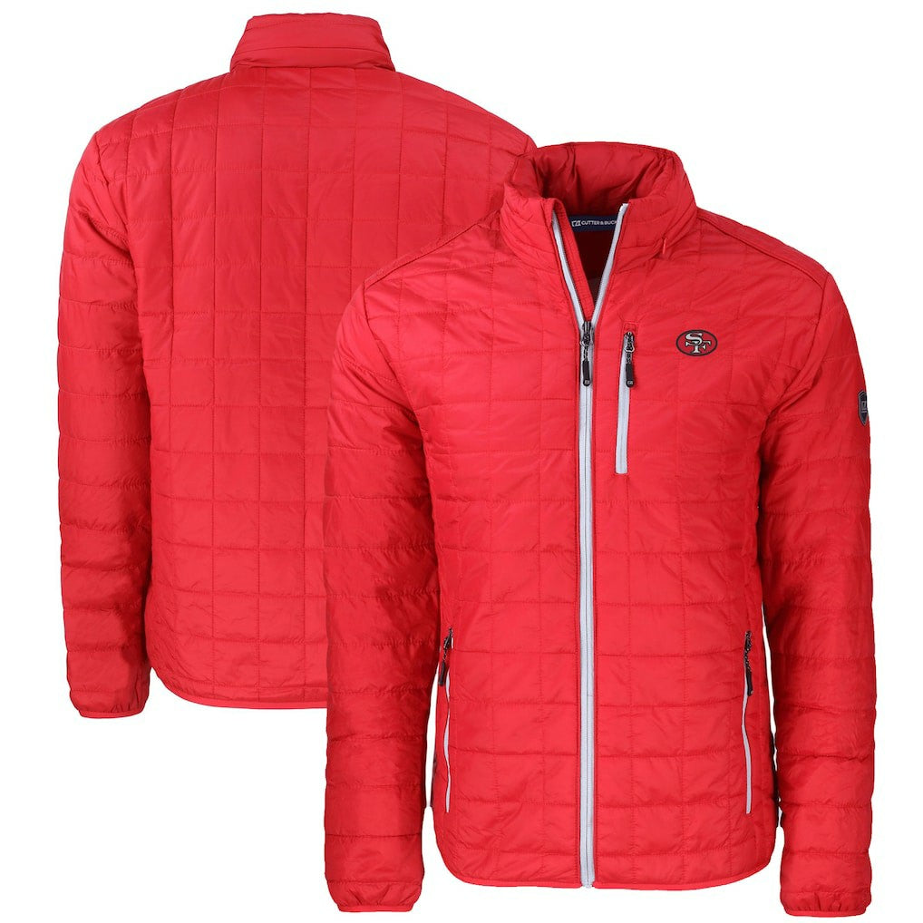 Cutter & Buck Big & Tall Rainier PrimaLoft Eco Insulated Full-Zip Puffer Jacket - San Francisco 49ers