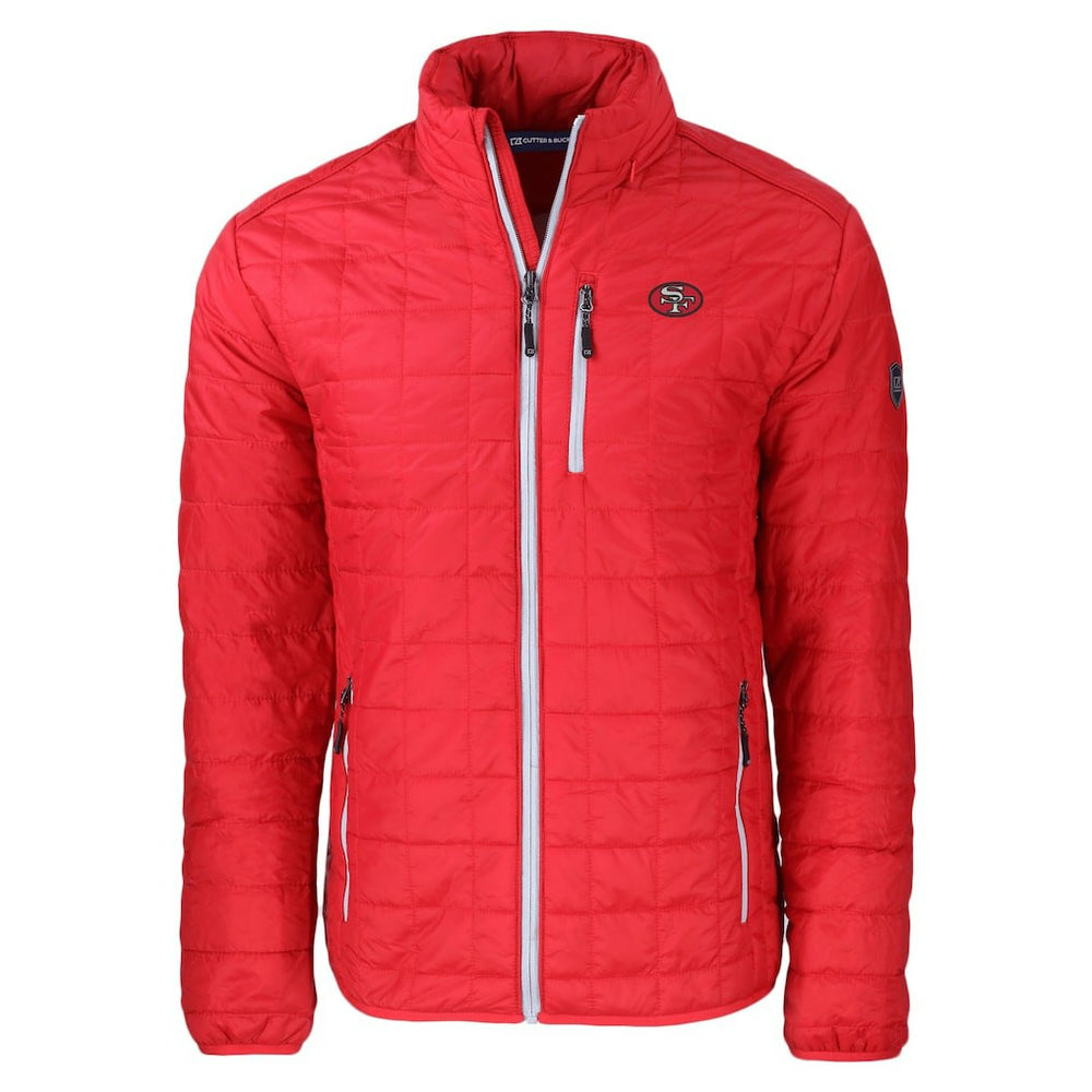 Cutter & Buck Big & Tall Rainier PrimaLoft Eco Insulated Full-Zip Puffer Jacket - San Francisco 49ers