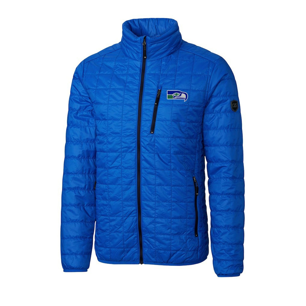 Cutter & Buck Big & Tall Rainier PrimaLoft Eco Insulated Full-Zip Puffer Jacket - Seattle Seahawks
