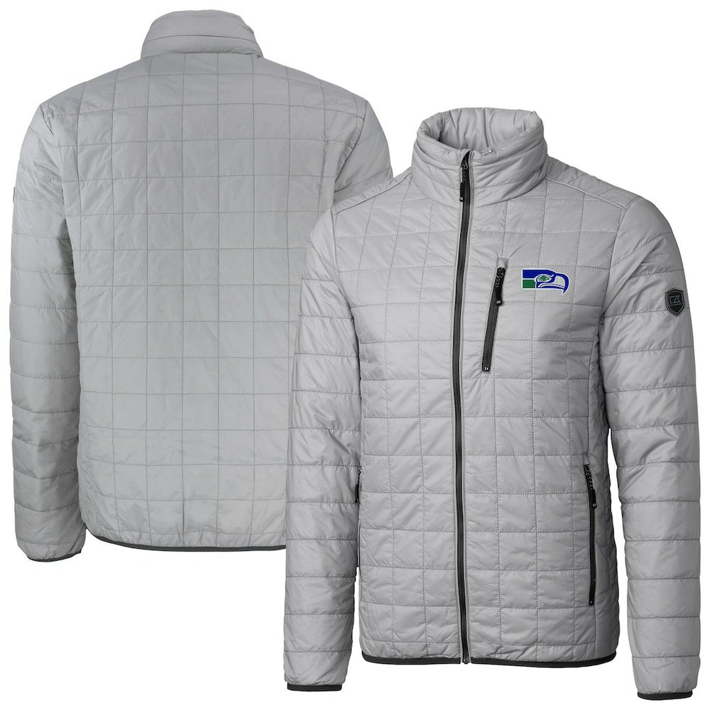 Cutter & Buck Big & Tall Rainier PrimaLoft Eco Insulated Full-Zip Puffer Jacket - Seattle Seahawks