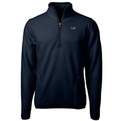 Cutter & Buck Big & Tall Cascade Eco Fleece Quarter-Zip Jacket - Washington Commanders