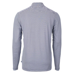 Cutter & Buck Big & Tall Virtue Eco Pique Micro Stripe Tri-Blend Quarter-Zip Jacket - Chicago Bears