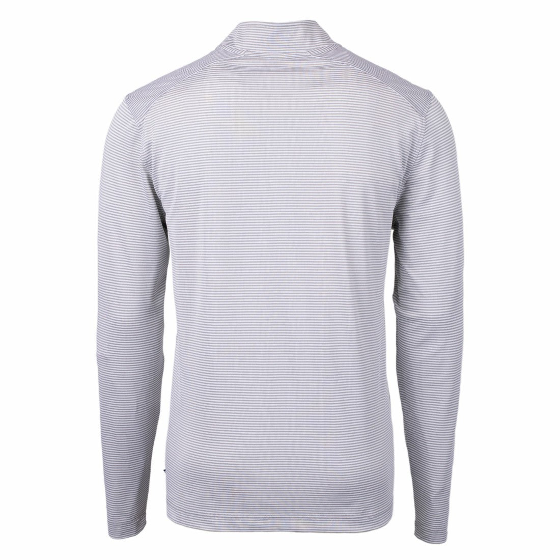 Cutter & Buck Big & Tall Virtue Eco Pique Micro Stripe Tri-Blend Quarter-Zip Jacket - Denver Broncos