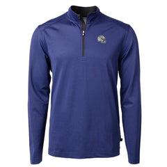 Cutter & Buck Big & Tall Virtue Eco Pique Micro Stripe Tri-Blend Quarter-Zip Jacket - Indianapolis Colts