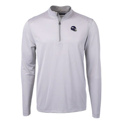 Cutter & Buck Big & Tall Virtue Eco Pique Micro Stripe Tri-Blend Quarter-Zip Jacket - Minnesota Vikings
