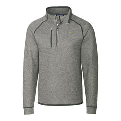 Cutter & Buck Big & Tall Mainsail Sweater-Knit Raglan Half-Zip Jacket - Los Angeles Chargers