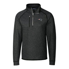 Cutter & Buck Big & Tall Mainsail Sweater-Knit Half-Zip Jacket - New England Patriots