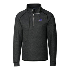 Cutter & Buck Big & Tall Mainsail Sweater-Knit Half-Zip Jacket - Buffalo Bills