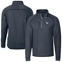 Cutter & Buck Big & Tall Mainsail Sweater-Knit Half-Zip Jacket - Indianapolis Colts