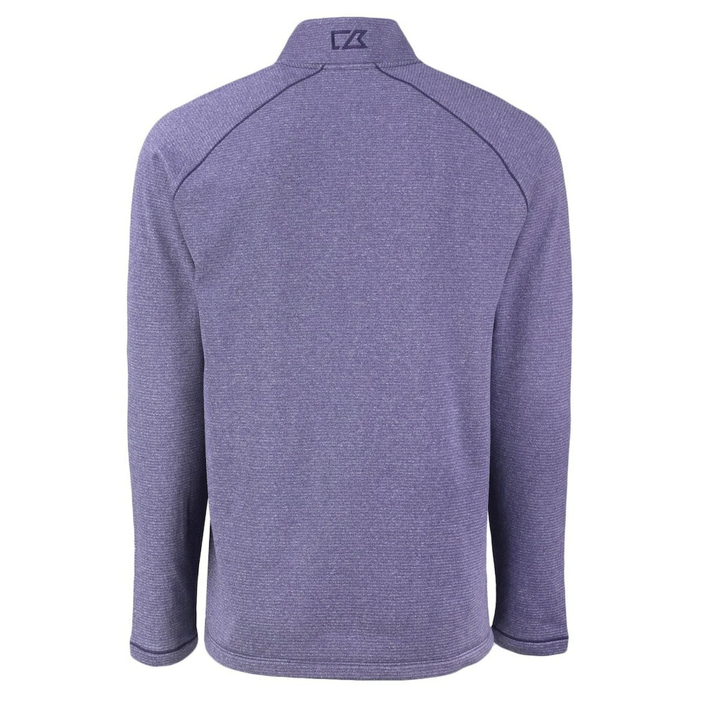 Cutter & Buck Peshastin Eco Fleece Tri-Blend Raglan Recycled Quarter-Zip Jacket - Baltimore Ravens