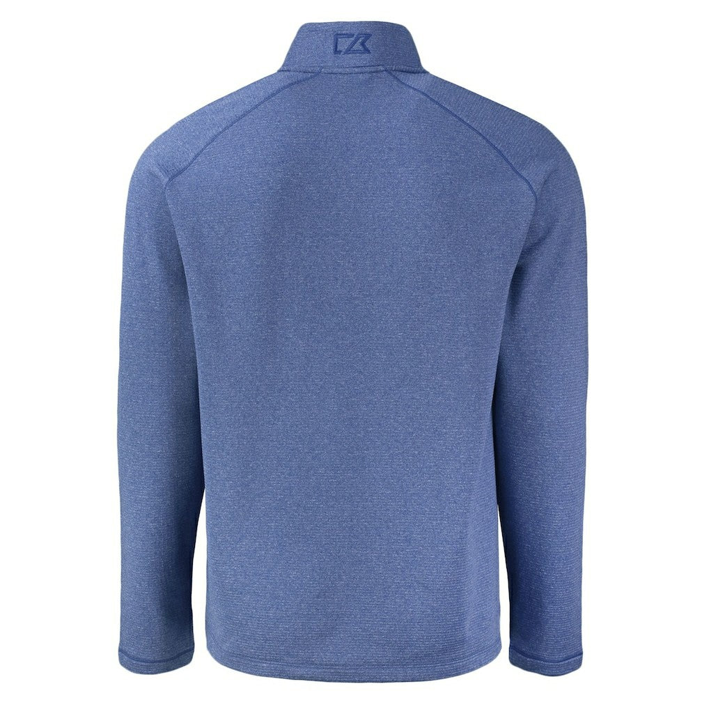 Cutter & Buck Peshastin Eco Fleece Tri-Blend Raglan Recycled Quarter-Zip Jacket - Buffalo Bills