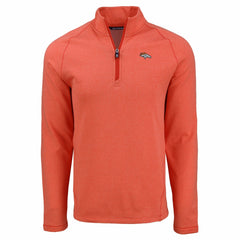 Cutter & Buck Peshastin Eco Fleece Tri-Blend Raglan Recycled Quarter-Zip Jacket - Denver Broncos