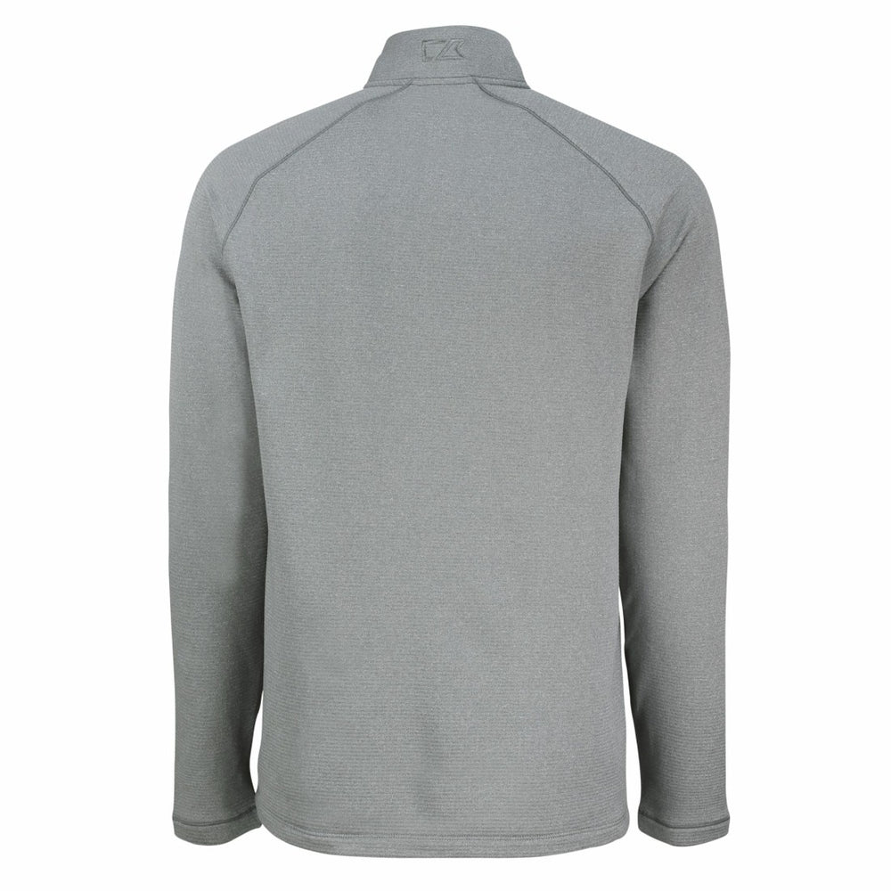 Cutter & Buck Peshastin Eco Fleece Tri-Blend Raglan Recycled Quarter-Zip Jacket - Denver Broncos