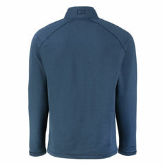 Cutter & Buck Peshastin Eco Fleece Tri-Blend Raglan Recycled Quarter-Zip Jacket - Detroit Lions