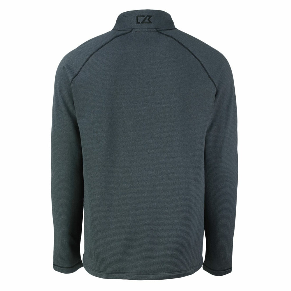 Cutter & Buck Peshastin Eco Fleece Tri-Blend Raglan Recycled Quarter-Zip Jacket - Detroit Lions