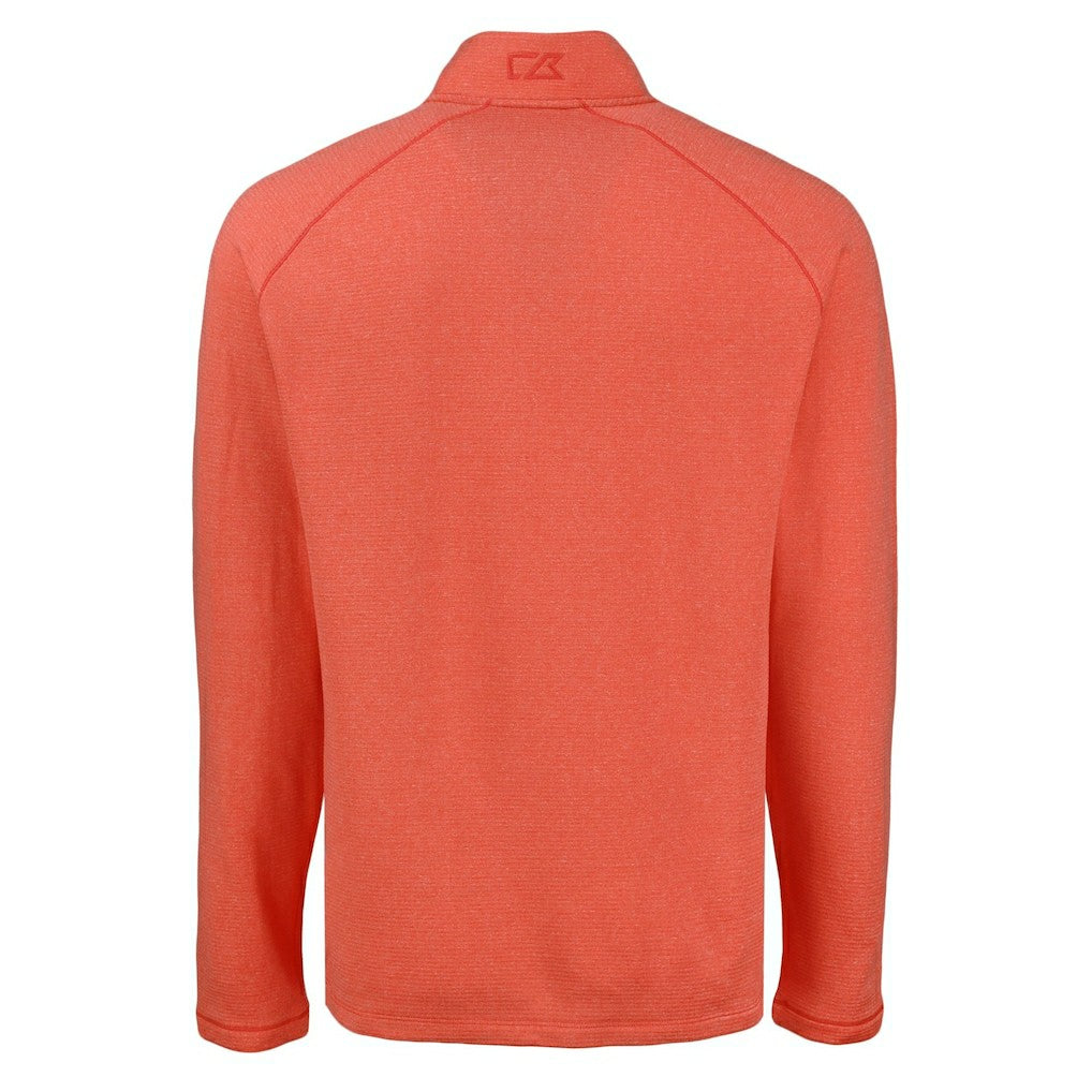 Cutter & Buck Peshastin Eco Fleece Tri-Blend Raglan Recycled Quarter-Zip Jacket - Denver Broncos