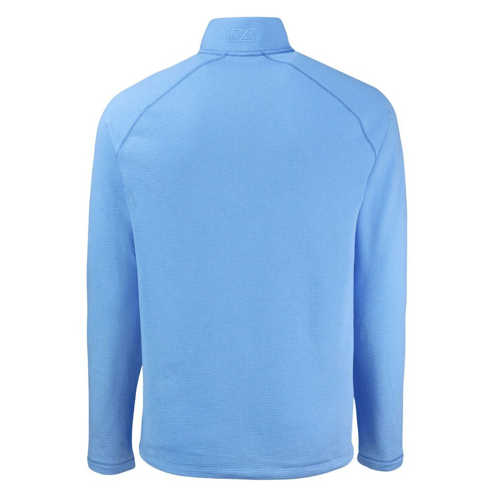 Cutter & Buck Peshastin Eco Fleece Tri-Blend Raglan Recycled Quarter-Zip Jacket - Carolina Panthers