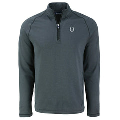 Cutter & Buck Peshastin Eco Fleece Tri-Blend Raglan Recycled Quarter-Zip Jacket - Indianapolis Colts