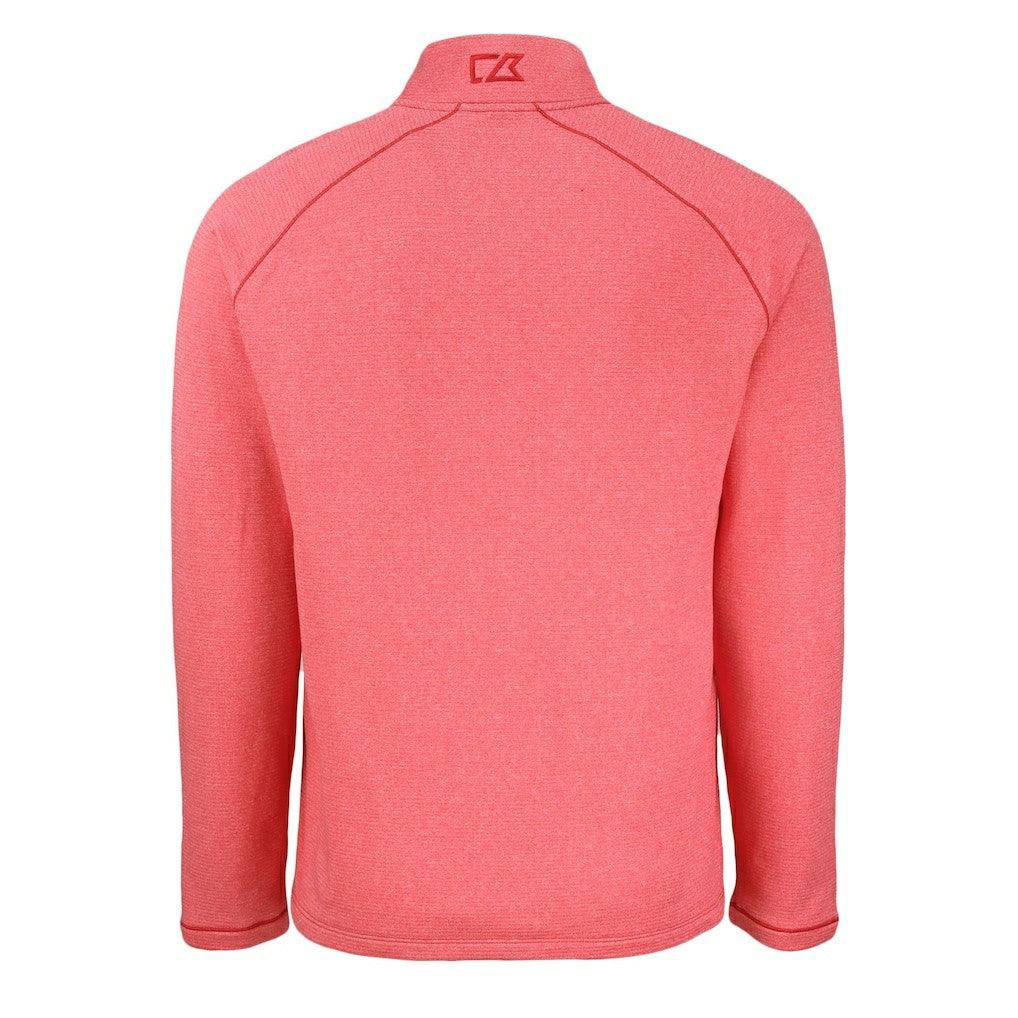 Cutter & Buck Peshastin Eco Fleece Tri-Blend Raglan Recycled Quarter-Zip Jacket - Kansas City Chiefs