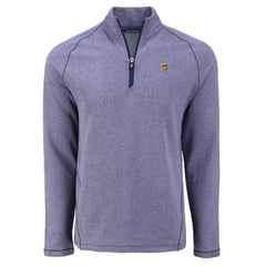 Cutter & Buck Peshastin Eco Fleece Tri-Blend Raglan Recycled Quarter-Zip Jacket - Minnesota Vikings