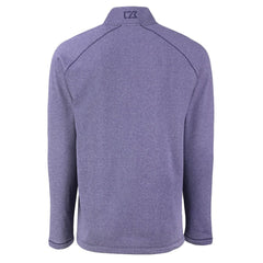 Cutter & Buck Peshastin Eco Fleece Tri-Blend Raglan Recycled Quarter-Zip Jacket - Minnesota Vikings