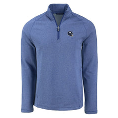 Cutter & Buck Peshastin Eco Fleece Tri-Blend Raglan Recycled Quarter-Zip Jacket - New York Giants