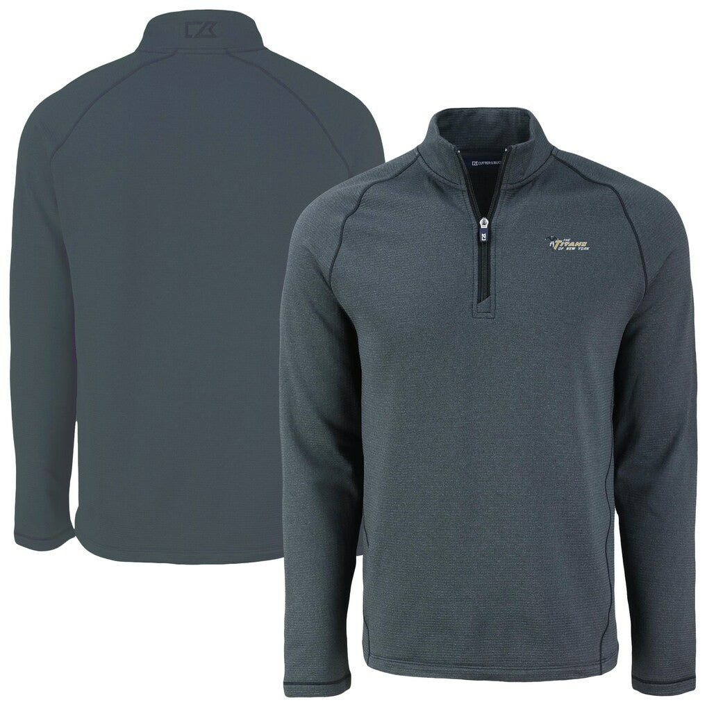 Cutter & Buck Peshastin Eco Fleece Recycled Half-Zip Top - New York Jets