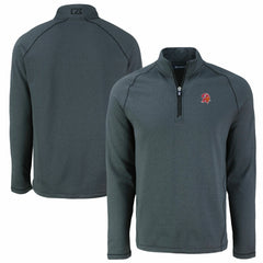 Cutter & Buck Peshastin Eco Fleece Tri-Blend Raglan Recycled Quarter-Zip Jacket - Tampa Bay Buccaneers