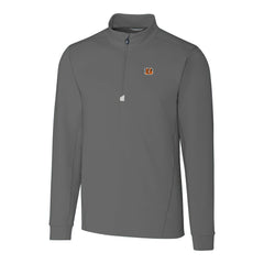 Cutter & Buck Big & Tall Traverse Stretch Quarter-Zip Top - Cincinnati Bengals