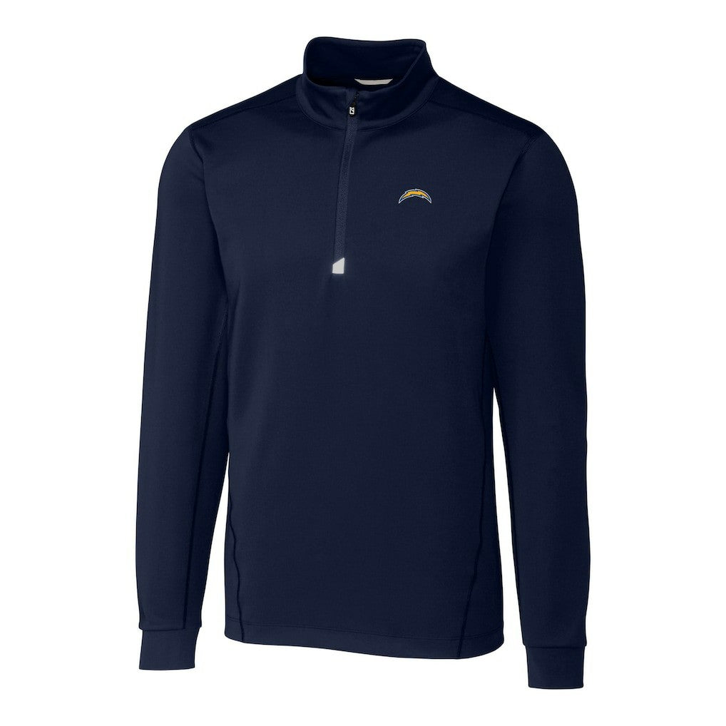 Cutter & Buck Big & Tall Traverse Stretch Quarter-Zip Top - Los Angeles Chargers