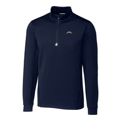Cutter & Buck Big & Tall Traverse Stretch Quarter-Zip Top - Los Angeles Chargers